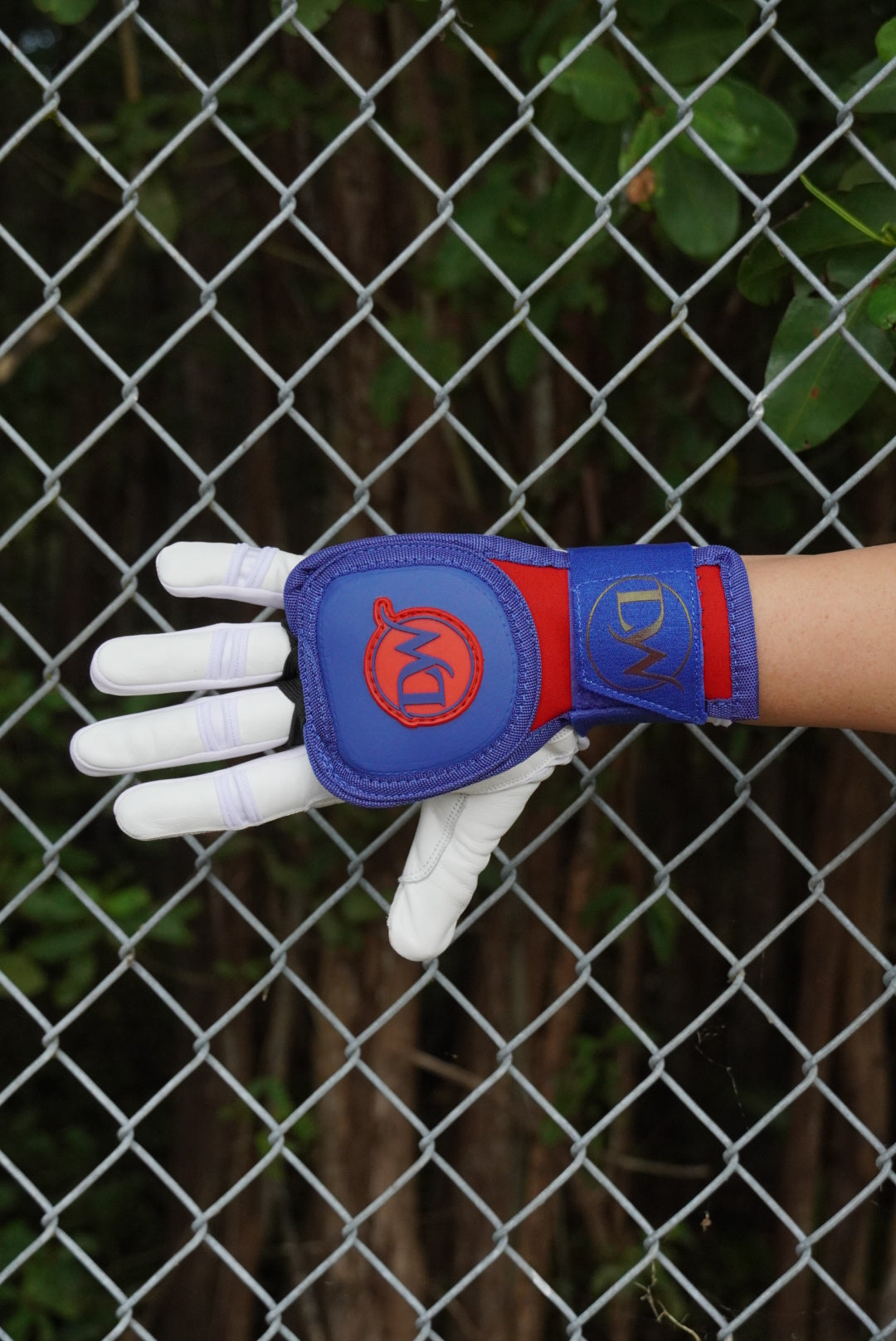 Protector de Mano Azul Royal/Rojo