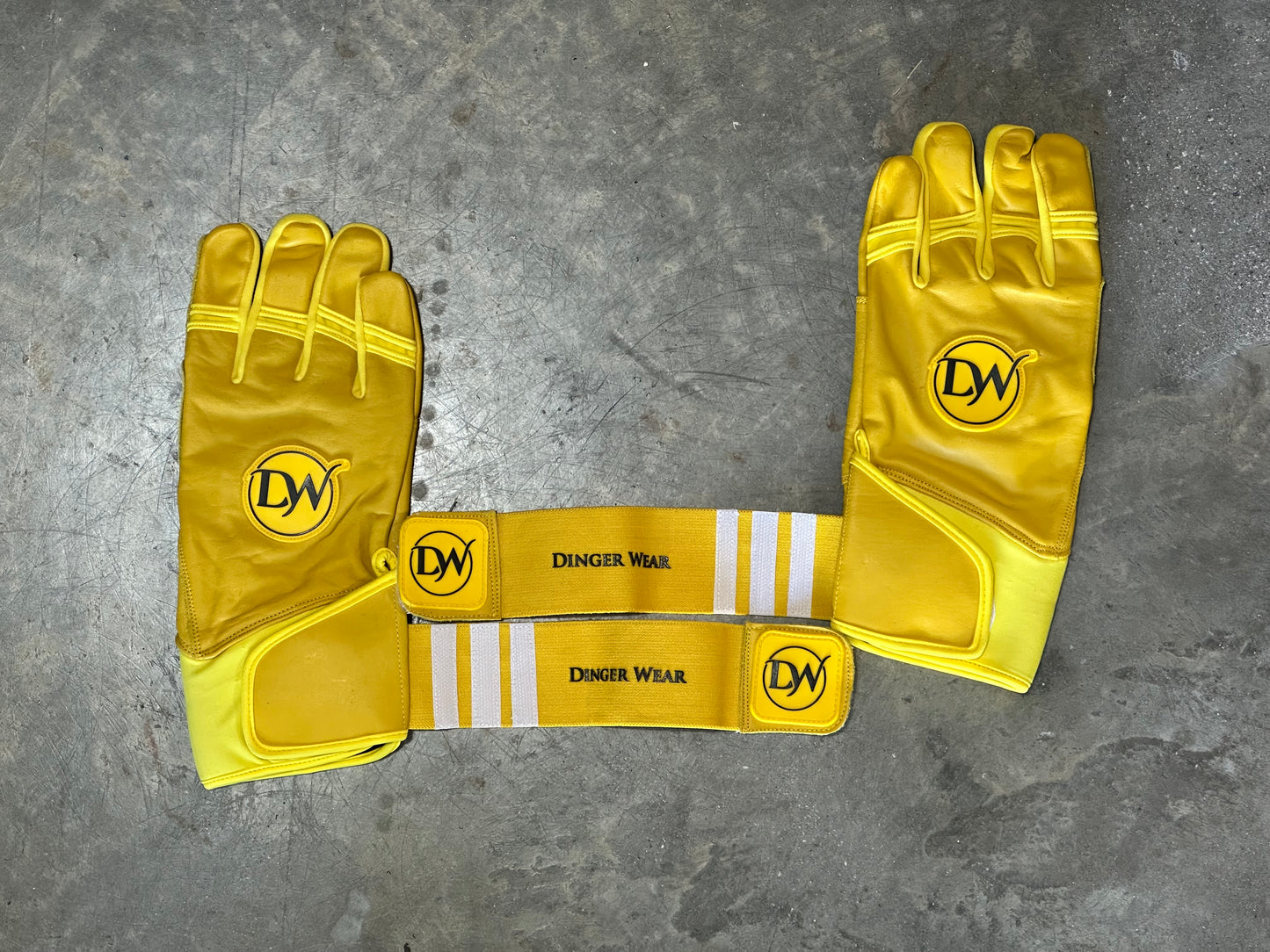 ALL YELLOW Batting Glove