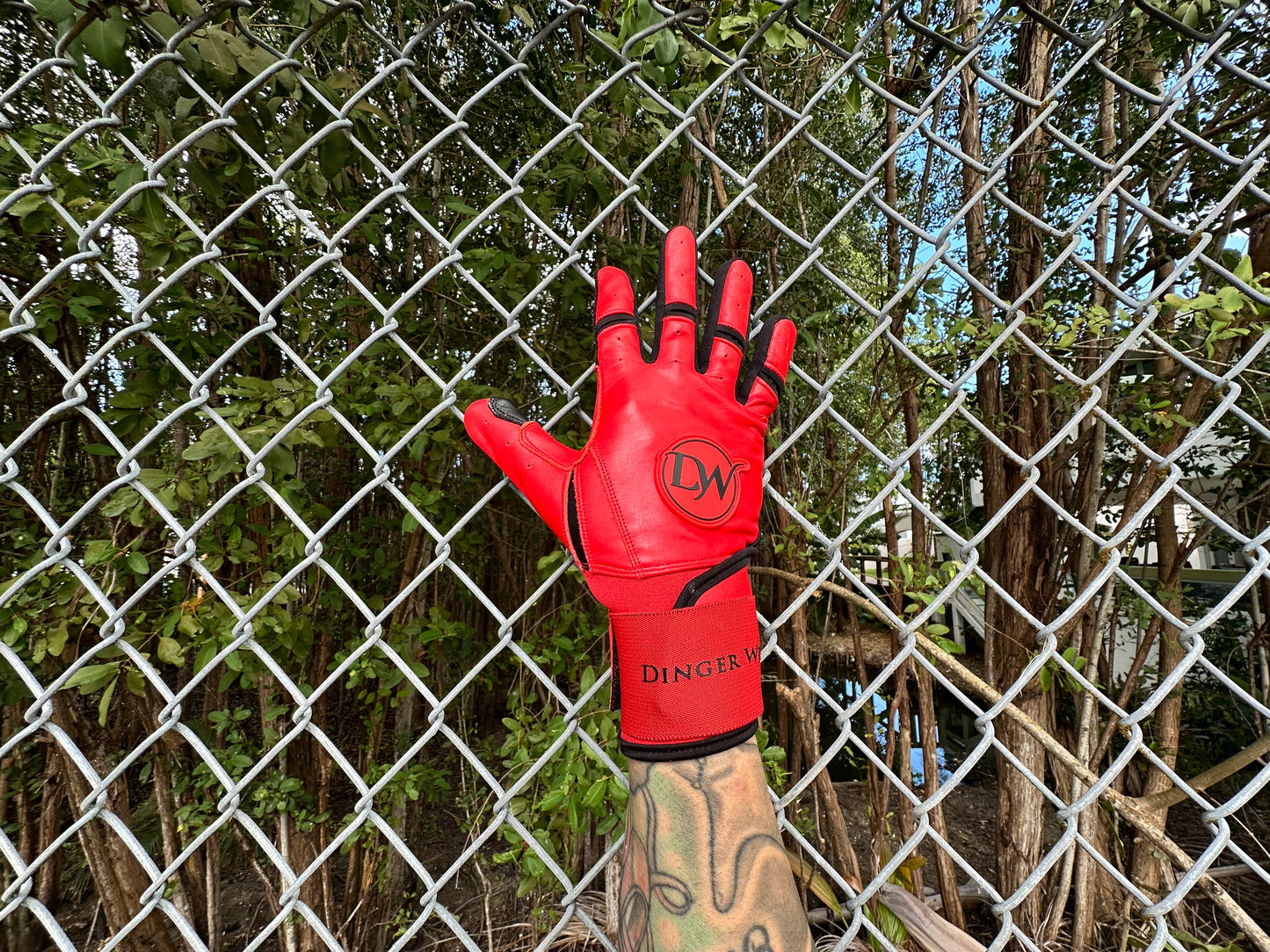 RED/BLACK Batting Glove