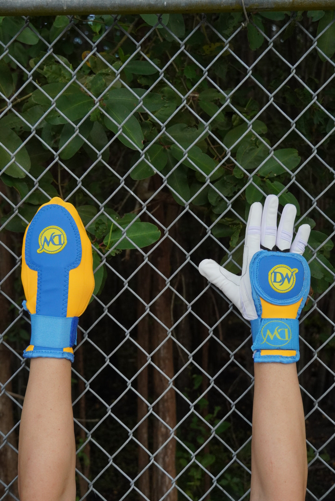 Protector de Mano Azul Cielo/Amarillo