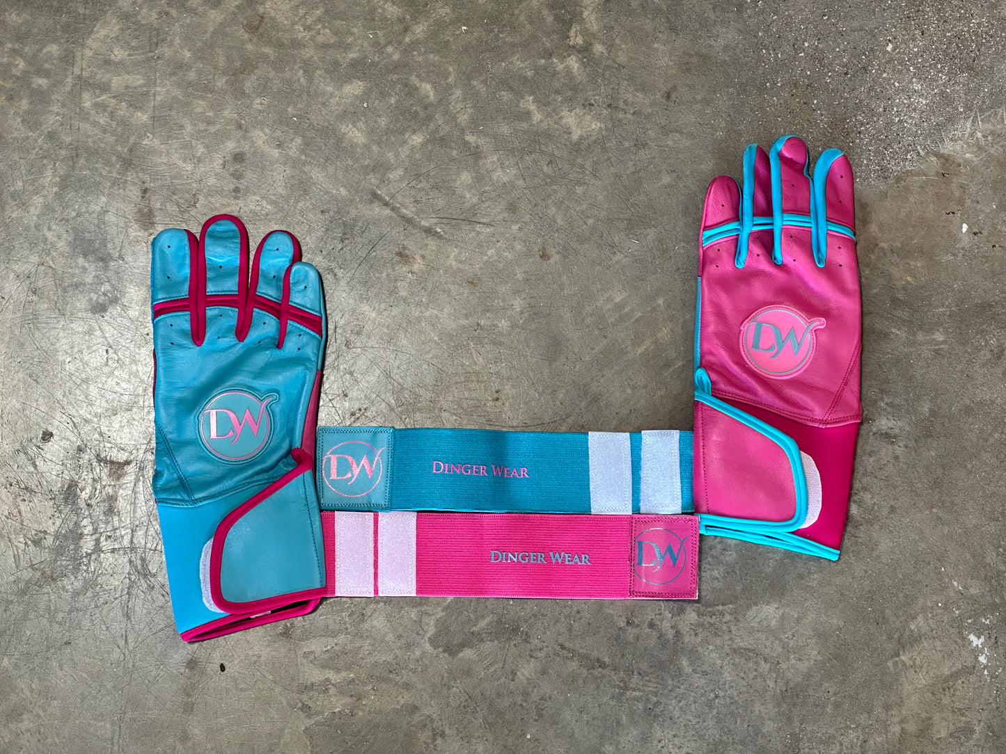 BABY BLUE/PINK Batting Glove