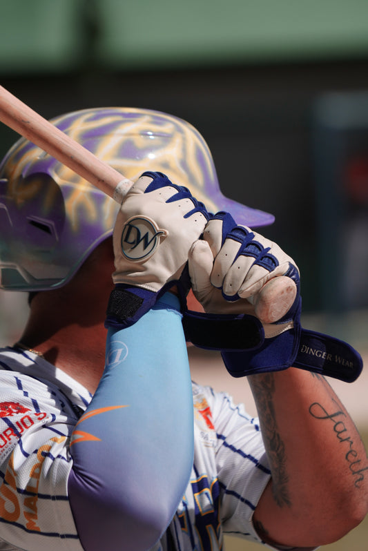 Guantillas Crema/Azul Navy