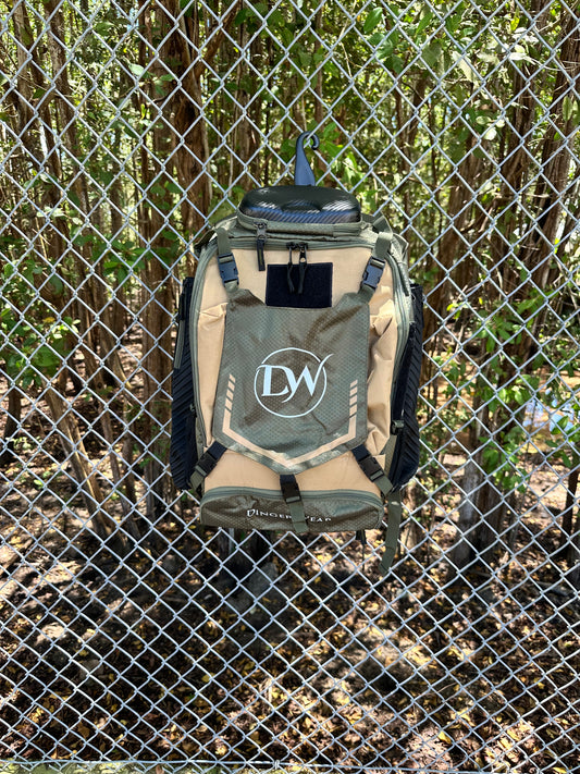 Large Dark Green/Beige