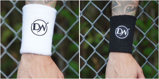 11cm Wristband White and Black