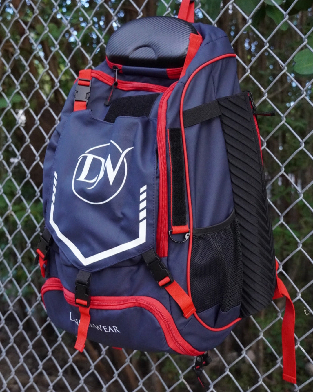 LARGE NAVY BLUE/RED  Backpack