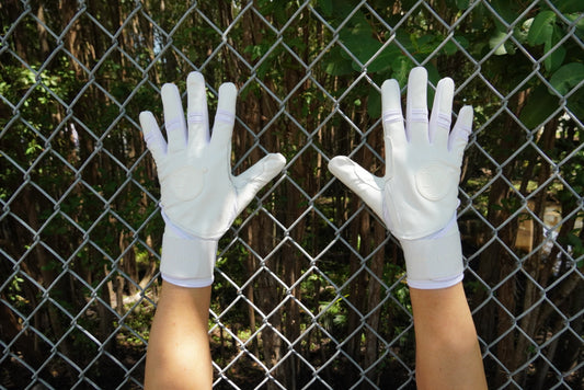 ALL WHITE  Batting Gloves