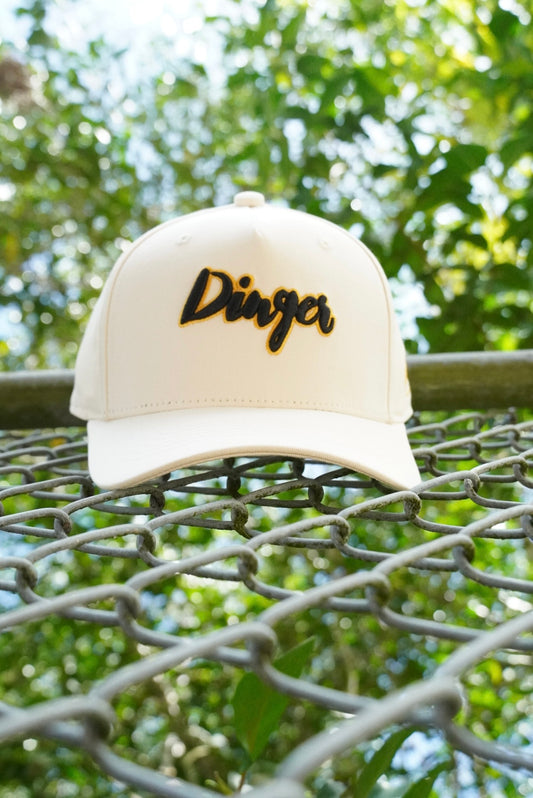 Light Beige & Gold 3D logo Snapback