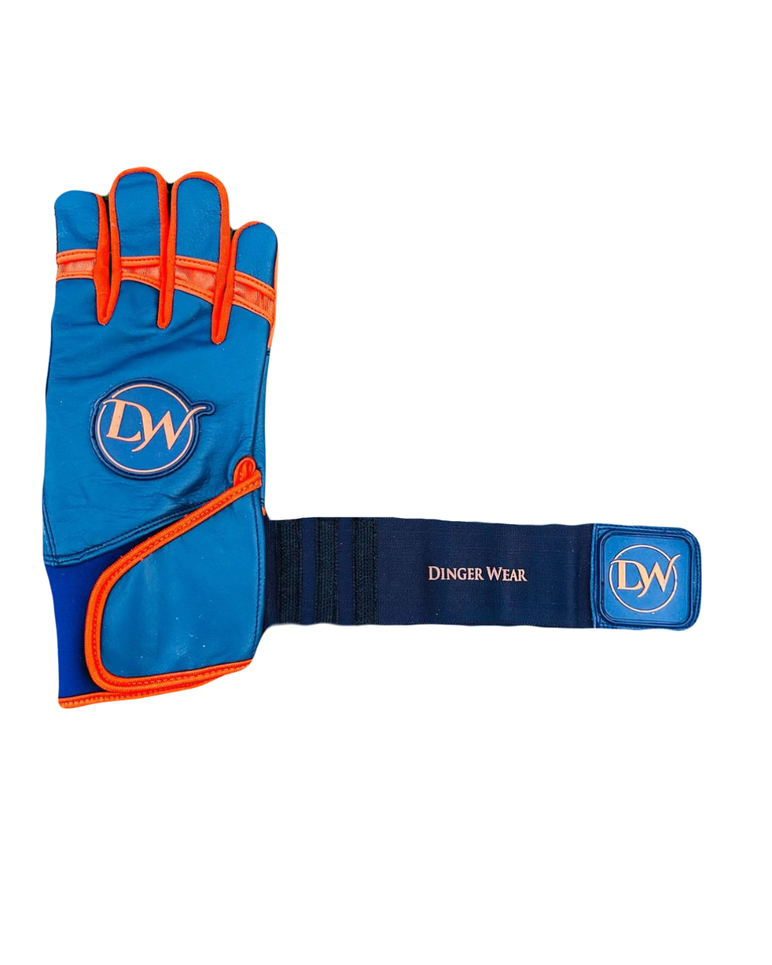 NAVY BLUE/ORANGE Batting Glove