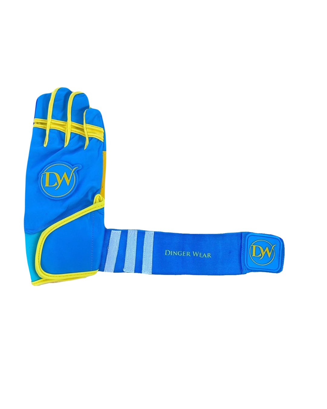 BABY BLUE/YELLOW  Batting Glove