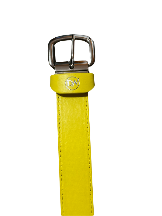 DW Yellow baseball belt